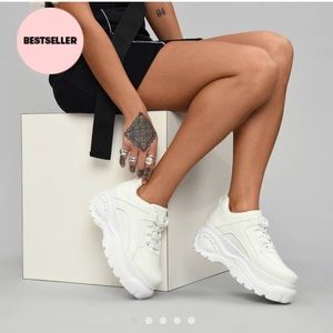 white platform sneakers